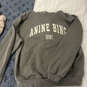 Anime bing hoodie dusty olive